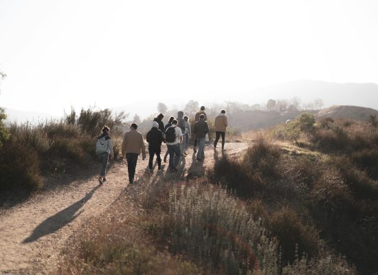 Group hike Scenic Trail