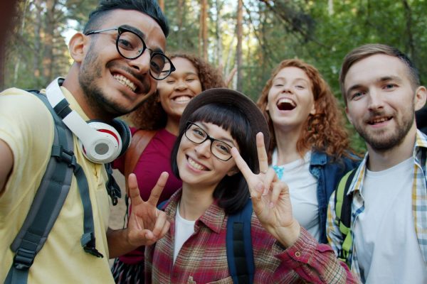 Wild Diversity Forest Group Selfie